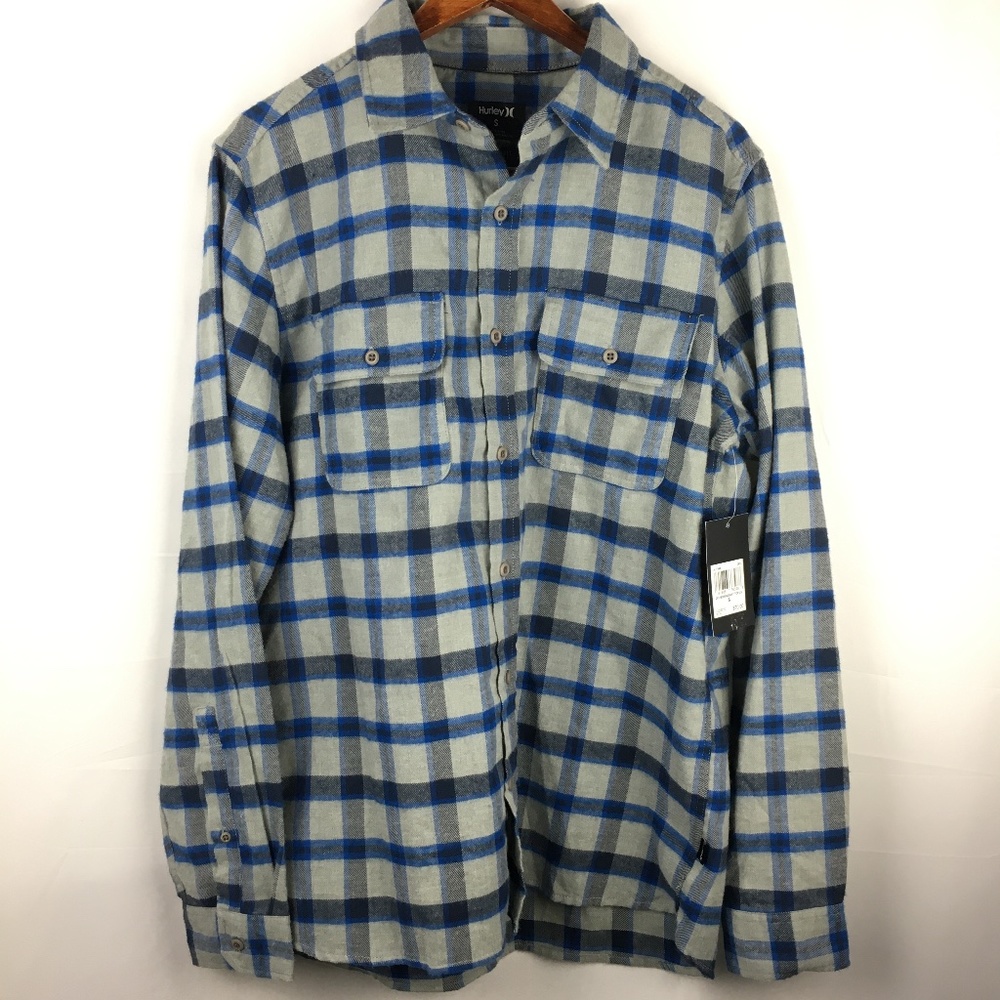 Hurley Men's Classic Fit Flannel Shirt Size Small
